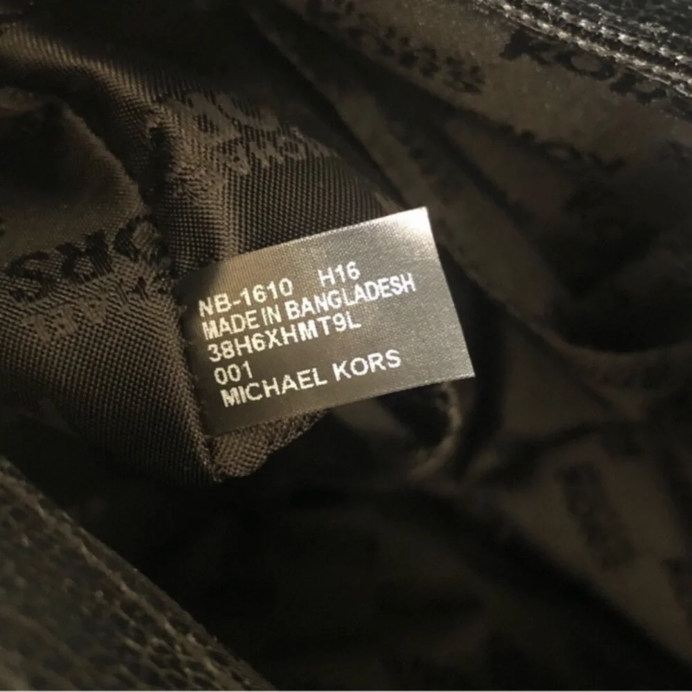 Michael Kors Black Top Handle & Shoulder Chain  Tote Bag